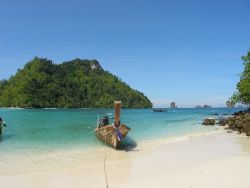 A heavenly beach on an island close to Ao Nang, Thailand by Gordana Zdjelar 